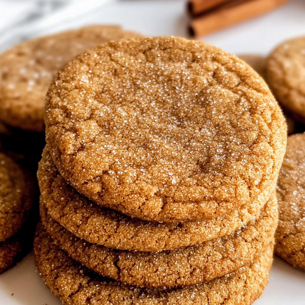 Soft Batch Apple Cider Gingersnap Cookies