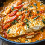 Tilapia in Roasted Pepper Sauce