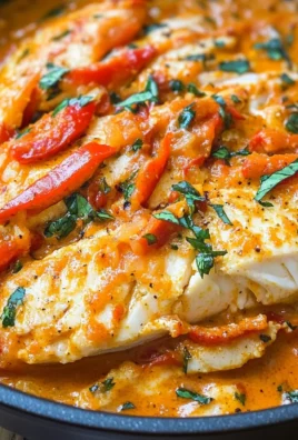 Tilapia in Roasted Pepper Sauce