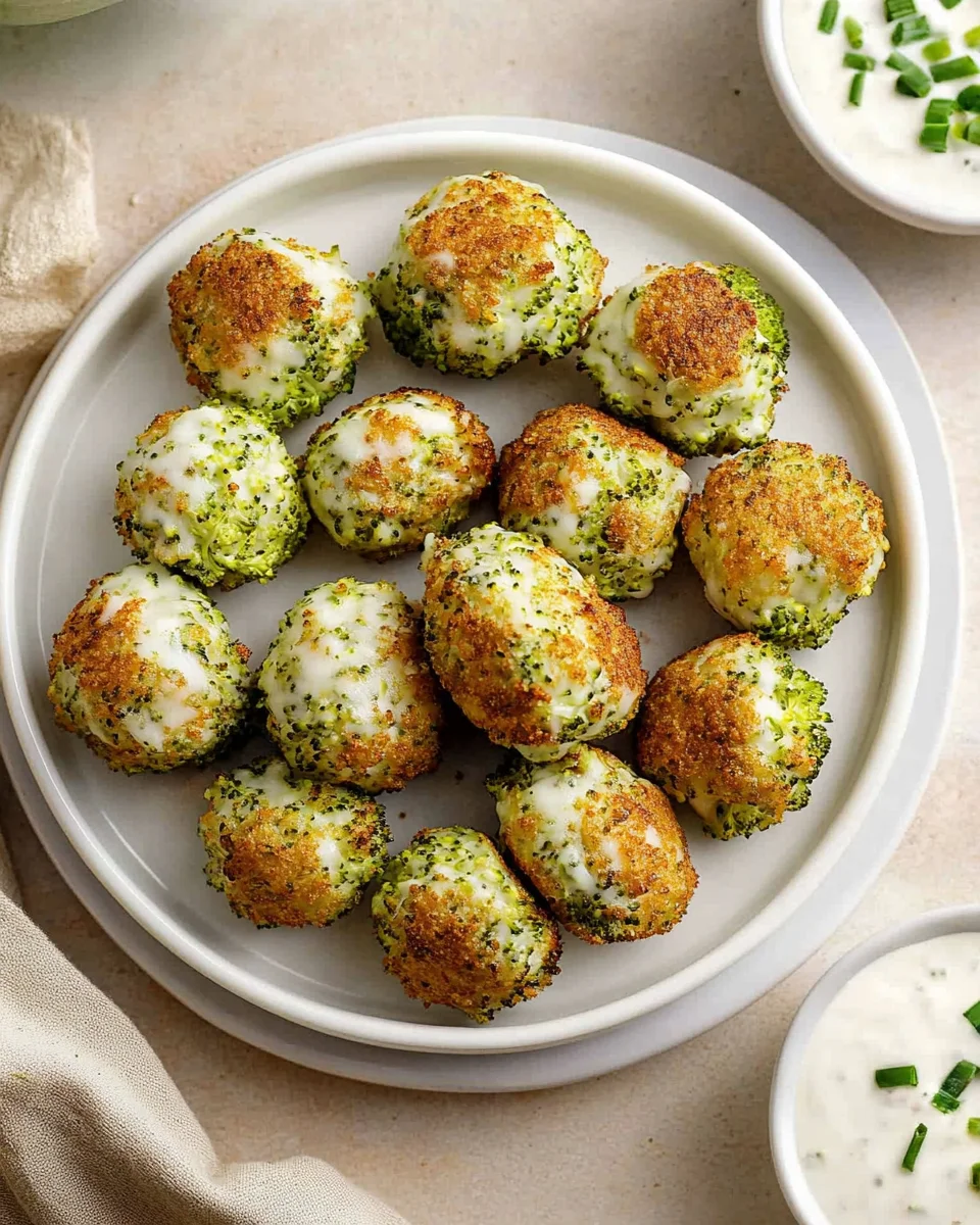 Air Fryer Broccoli Cheddar Poppers