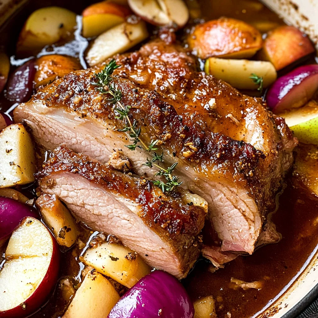 Apple Cider Braised beef Shoulder
