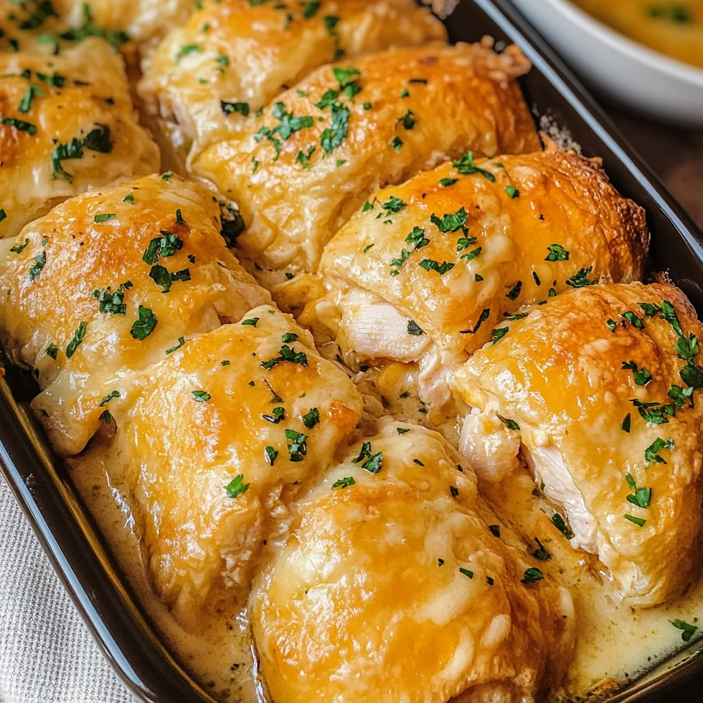 Cheesy Chicken Crescent Bake