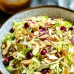 Cranberry Almond Slaw with Apple Cider Vinaigrette