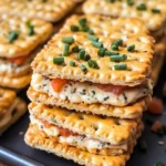 Creamy Cheddar Herb Ritz Cracker Sandwiches