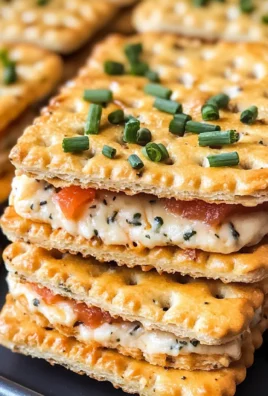 Creamy Cheddar Herb Ritz Cracker Sandwiches