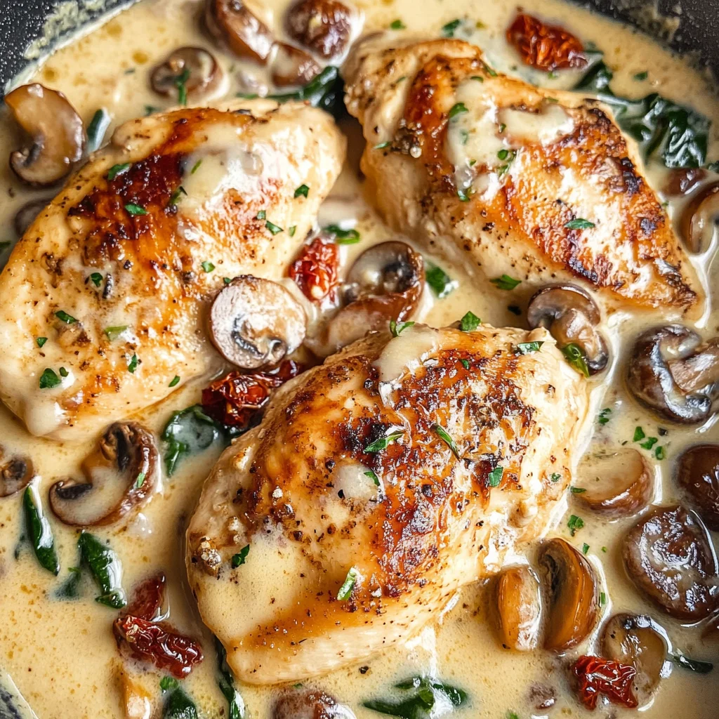 Creamy Mushroom Chicken Recipe