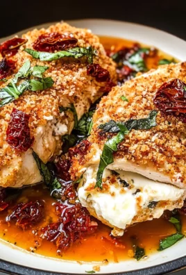 Crispy Chicken with Goat Cheese & Sun Dried Tomatoes