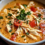 Crock Pot Creamy Chicken Parmesan Soup