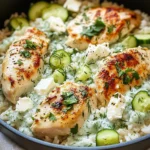 Dump-and-Bake Chicken Tzatziki with Rice Recipe