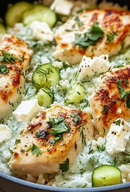 Dump-and-Bake Chicken Tzatziki with Rice Recipe