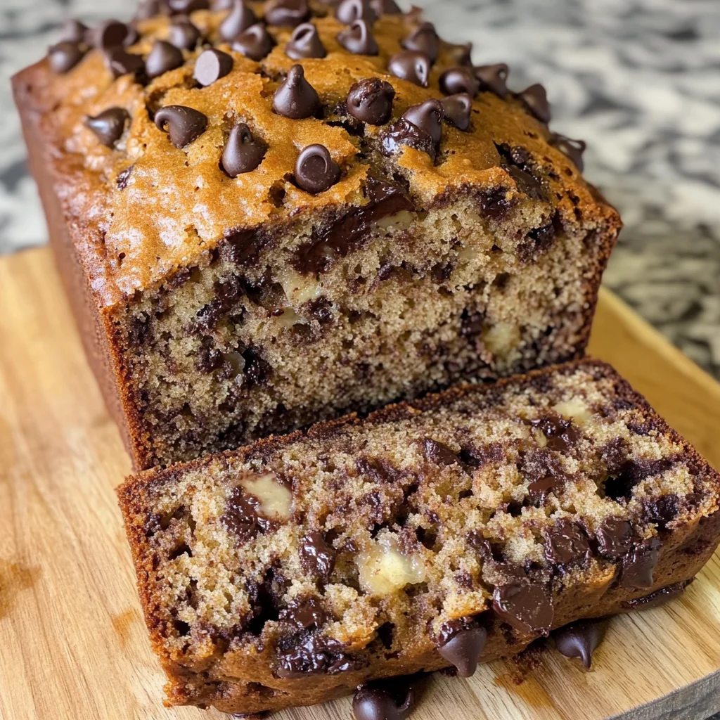 Easy Chocolate Chip Banana Bread