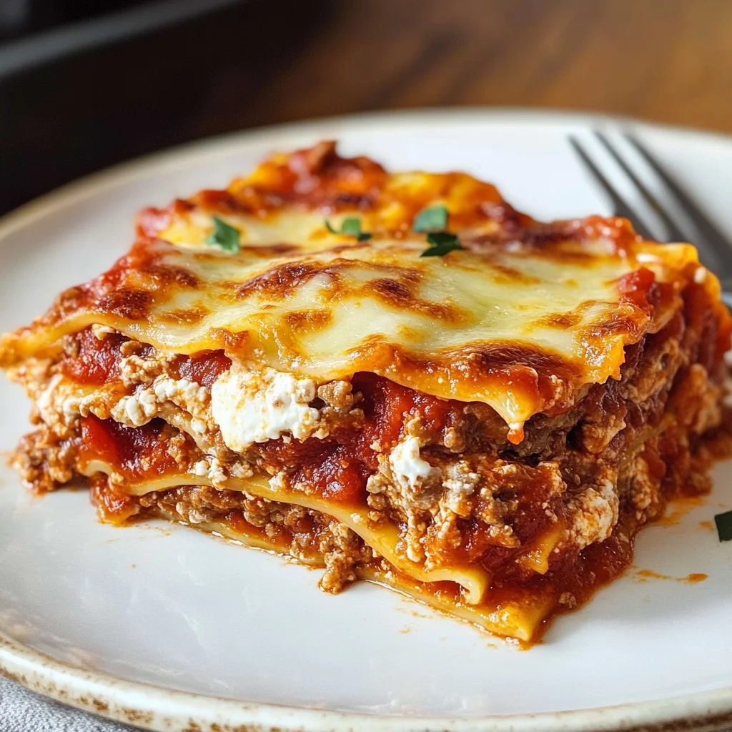 Easy Meat Lasagna
