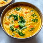 Golden Turmeric Lentil Soup ( Instant Pot, stove top or slow cooker)
