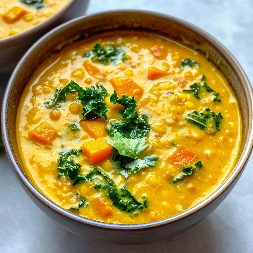Golden Turmeric Lentil Soup ( Instant Pot, stove top or slow cooker)