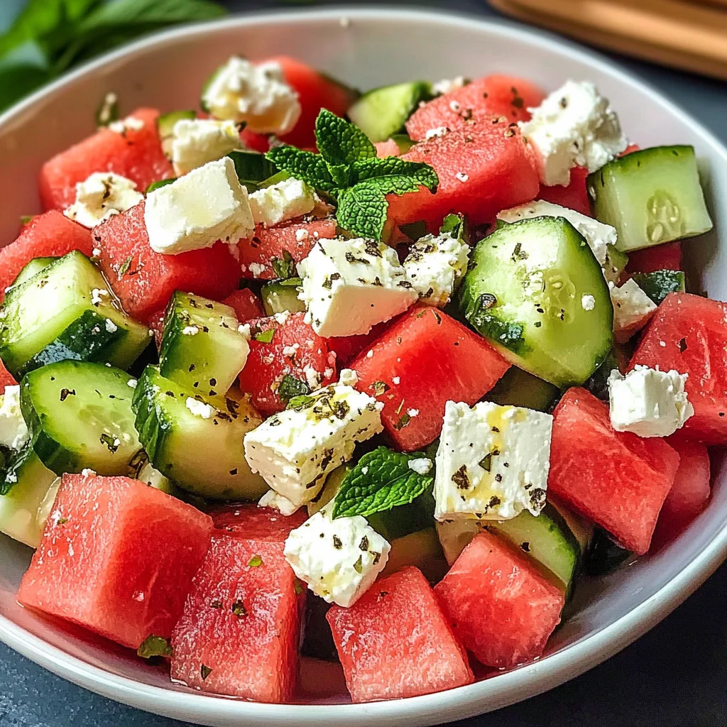 Greek Watermelon Salad