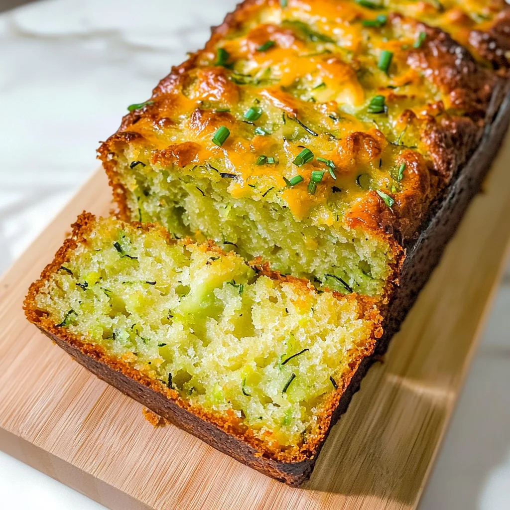 Green Onion Zucchini Cheddar Quick Bread