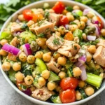 Healthy Tuna Garbanzo Bean Salad