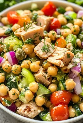 Healthy Tuna Garbanzo Bean Salad