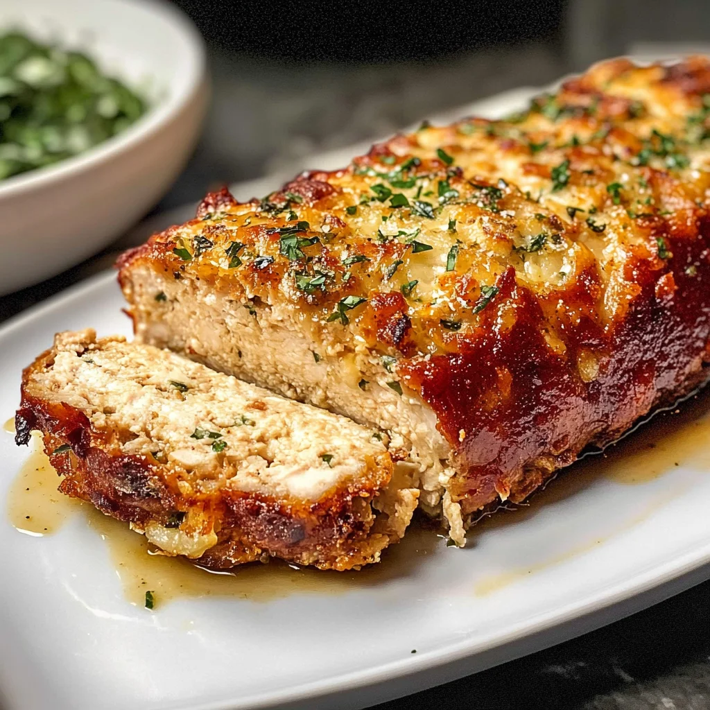 Juicy Garlic Parmesan Chicken Meatloaf: Comfort Food Delight