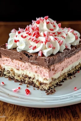 No-Bake Chocolate Peppermint Squares