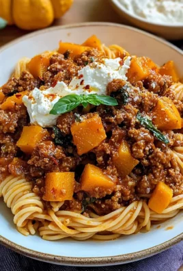 Pumpkin Beef Bolognese