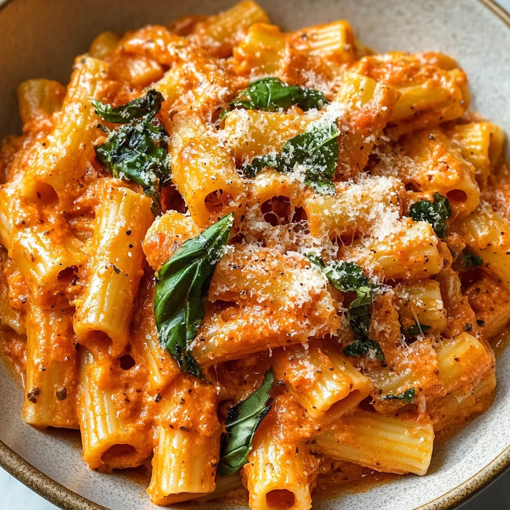 ROASTED RED PEPPER RIGATONI