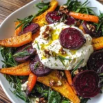 Roasted Beets and Carrots Salad with Burrata
