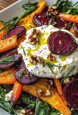 Roasted Beets and Carrots Salad with Burrata