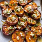Roasted Sweet Potato Rounds with Honey & Feta