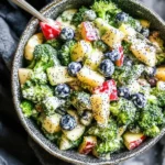 Skinny Broccoli Salad with a Poppy Seed Dressing