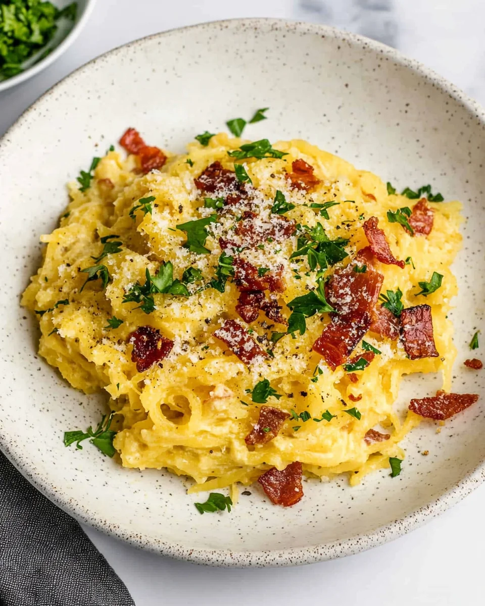 Spaghetti Squash Carbonara