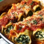 Spinach and Cheese Lasagna Pinwheels
