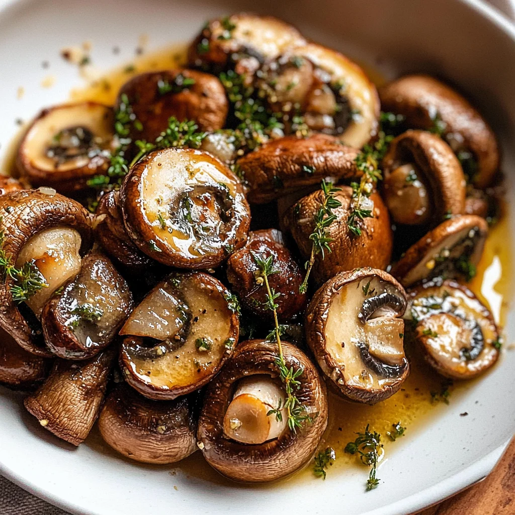 Steakhouse Garlic Butter Mushrooms