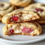Strawberry Cheesecake Stuffed Cookies