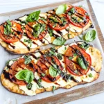 15 Minute Easy Margherita Flatbread Pizza