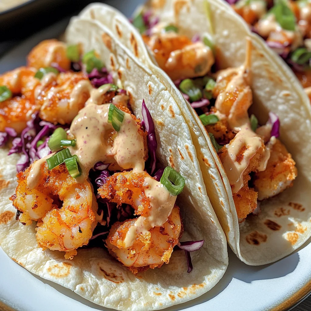 Air Fryer Bang Bang Shrimp Tacos