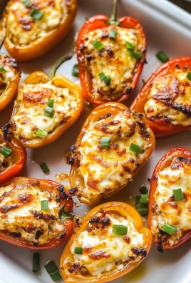 Air Fryer Cream Cheese Stuffed Mini Peppers