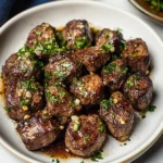 Air Fryer Garlic Butter Steak Bites