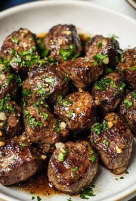 Air Fryer Garlic Butter Steak Bites