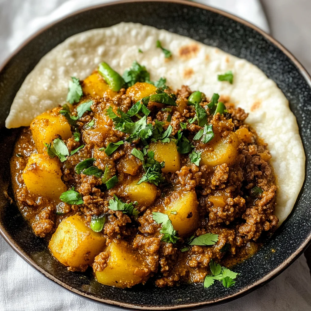 Aloo Keema (Pakistani Ground Beef and Potato Curry)