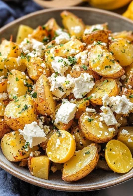 Baked Feta Potatoes with Lemon