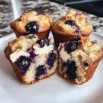 Blueberry Cream Cheese Protein Muffins