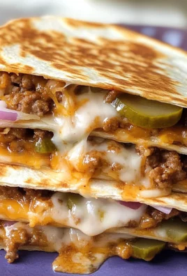 Cheeseburger Quesadillas