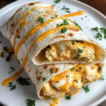 Cheesy Chicken Garlic Wraps