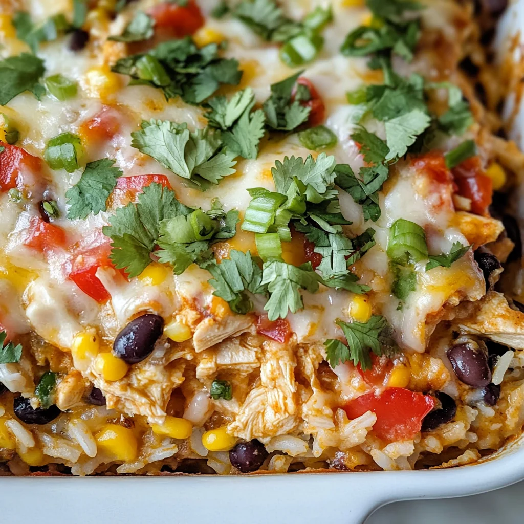 Chicken Burrito Casserole