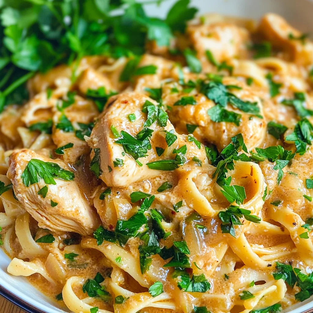 Chicken with Buttered Noodles