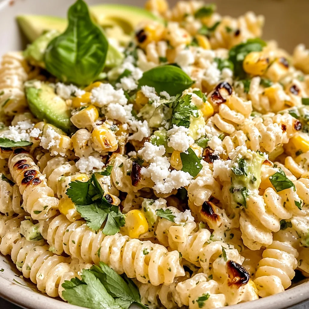 Creamy Street Corn Pasta Salad