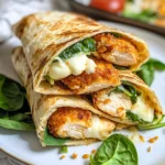 Crispy Air Fryer Chicken & Mozzarella Wraps