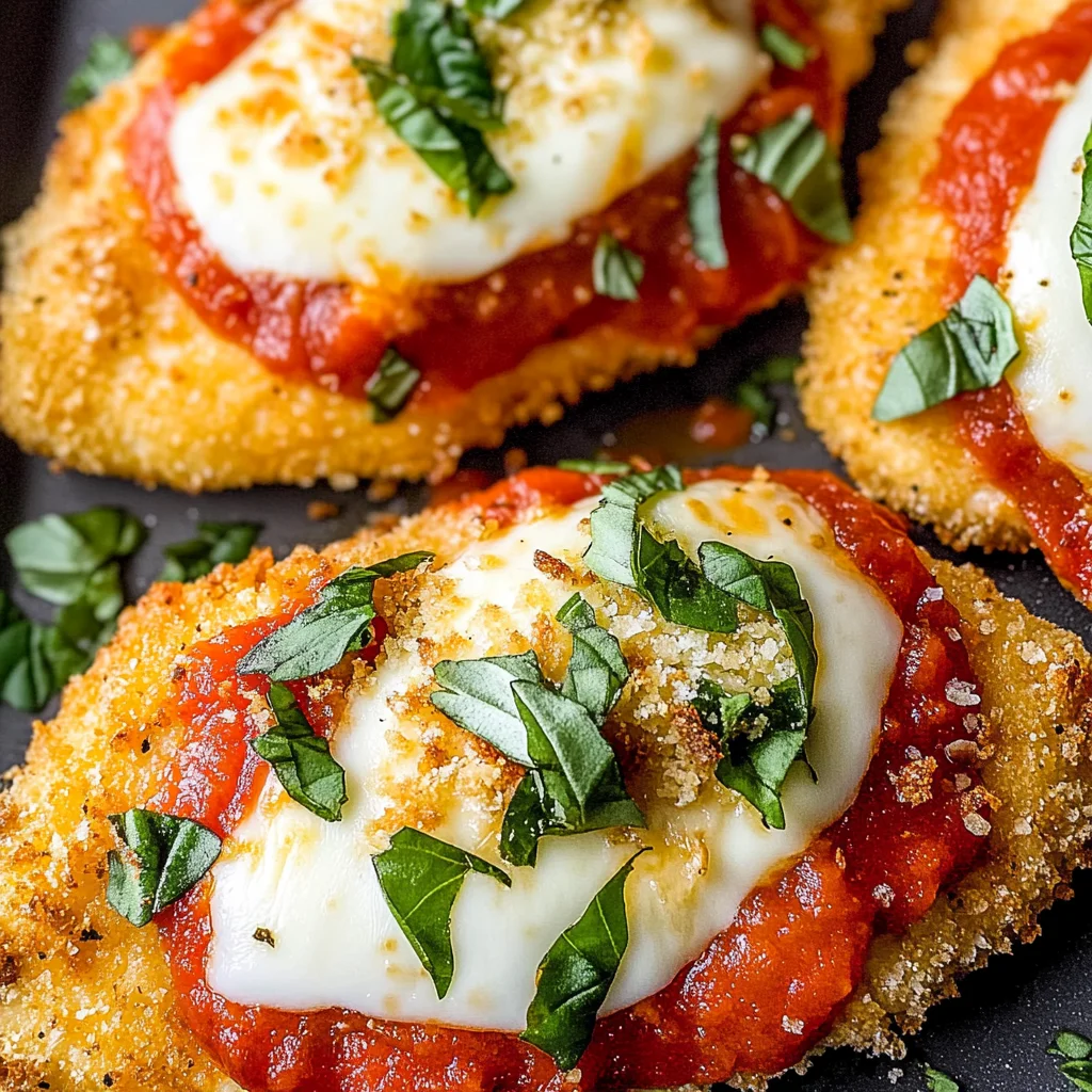 Crispy Healthy Chicken Parmesan - Air Fryer Recipe