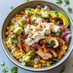 Delicious Street Corn Chicken Rice Bowl Recipe